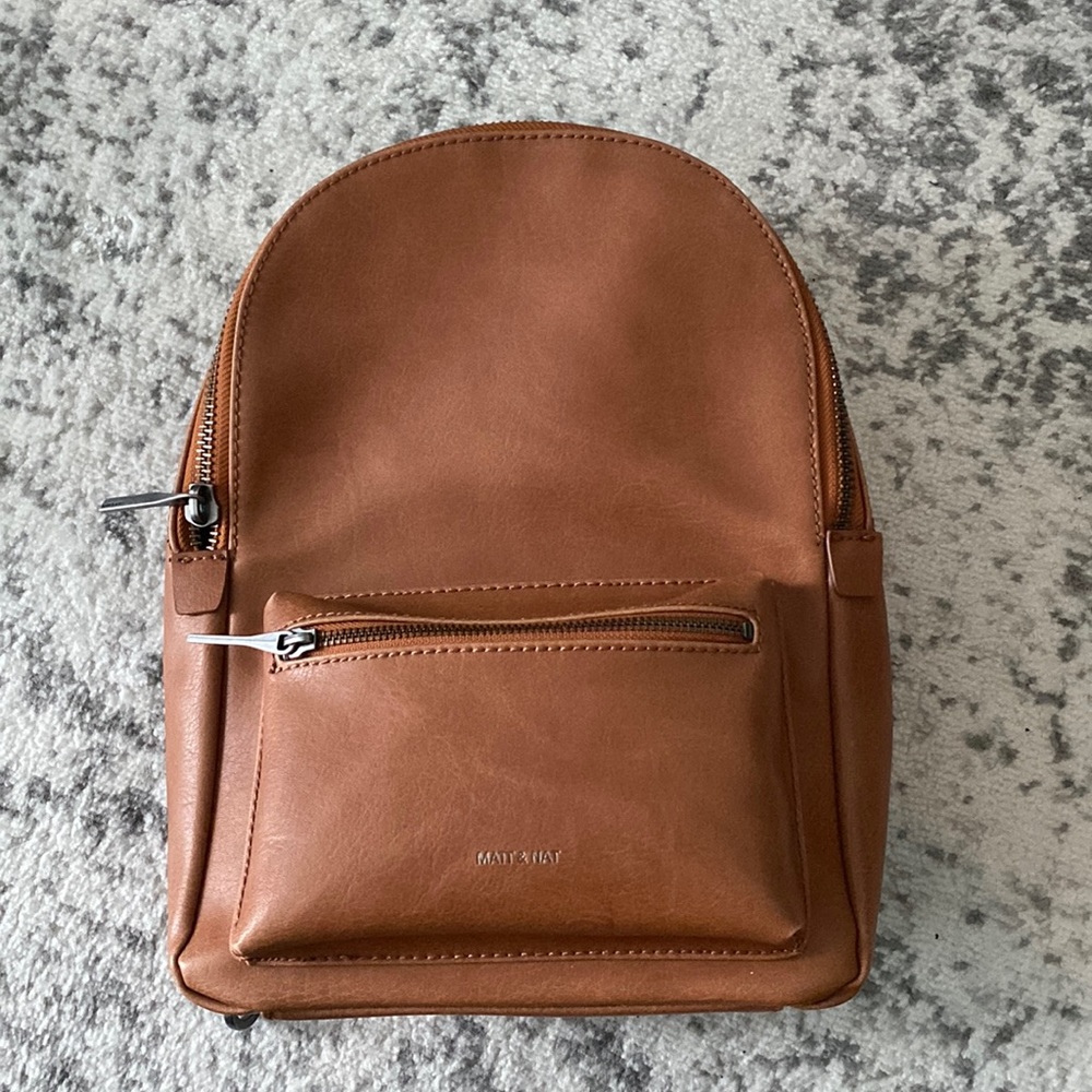 Matt and Matt Vegan Leather Crossbody backpack